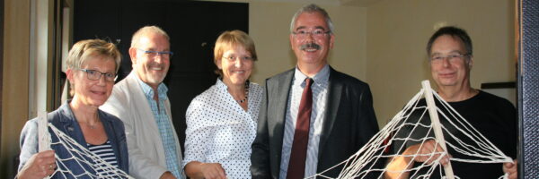 Auftaktveranstaltung am 22. September 2016: Die Gründer des Netzwerks Holt-Ohler (v. l.): Ute Dornbach-Nensel, Roland Weber, Anne Blaese, Andreas Rudolph und Paul Nelz. Foto: Angela Rietdorf